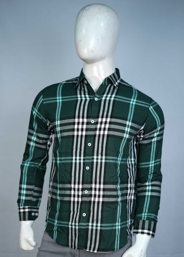 Green & White Bold & Chic Check Shirts