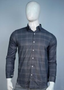 Men’s Grey Bold Check Shirt