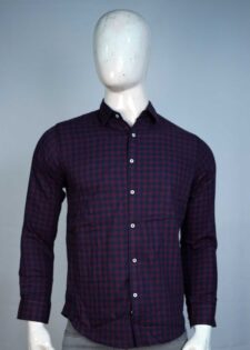 Navy Classic Comfort Casual Check shirt