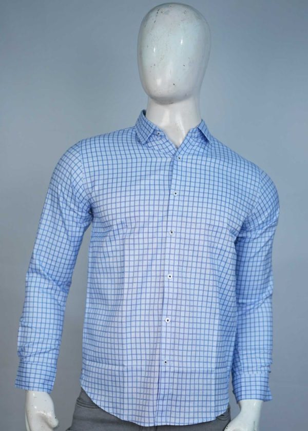 Sky Blue Premium Men’s Check shirts