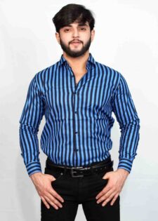 Trendy Stripes Cotton Shirt