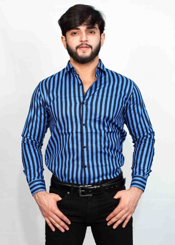 Trendy Stripes Cotton Shirt