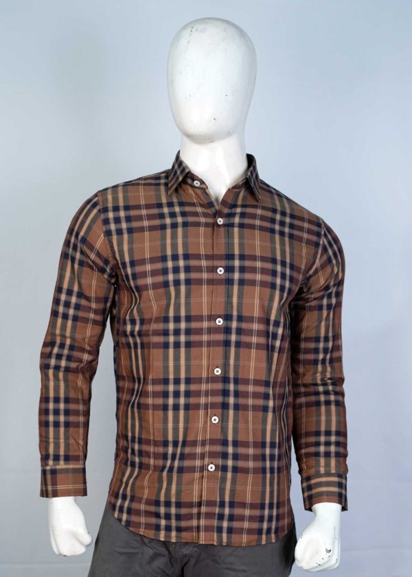 Brown & Black Men’s Check shirts
